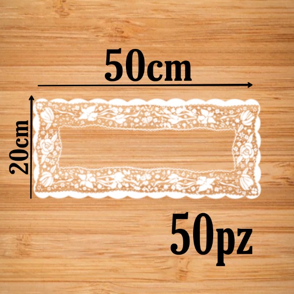 20x50cm Rectangle Doilies
