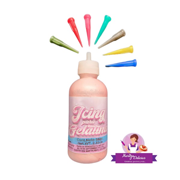 Icing for gelatin Pink