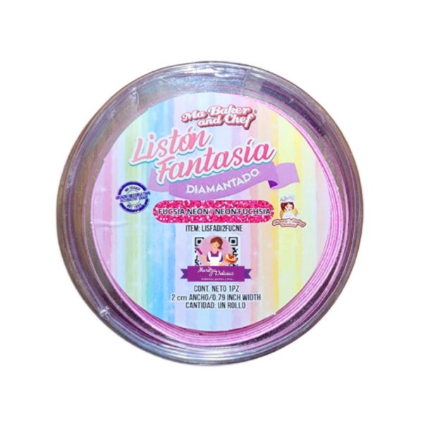 Neon Fuchsia Diamond Lace