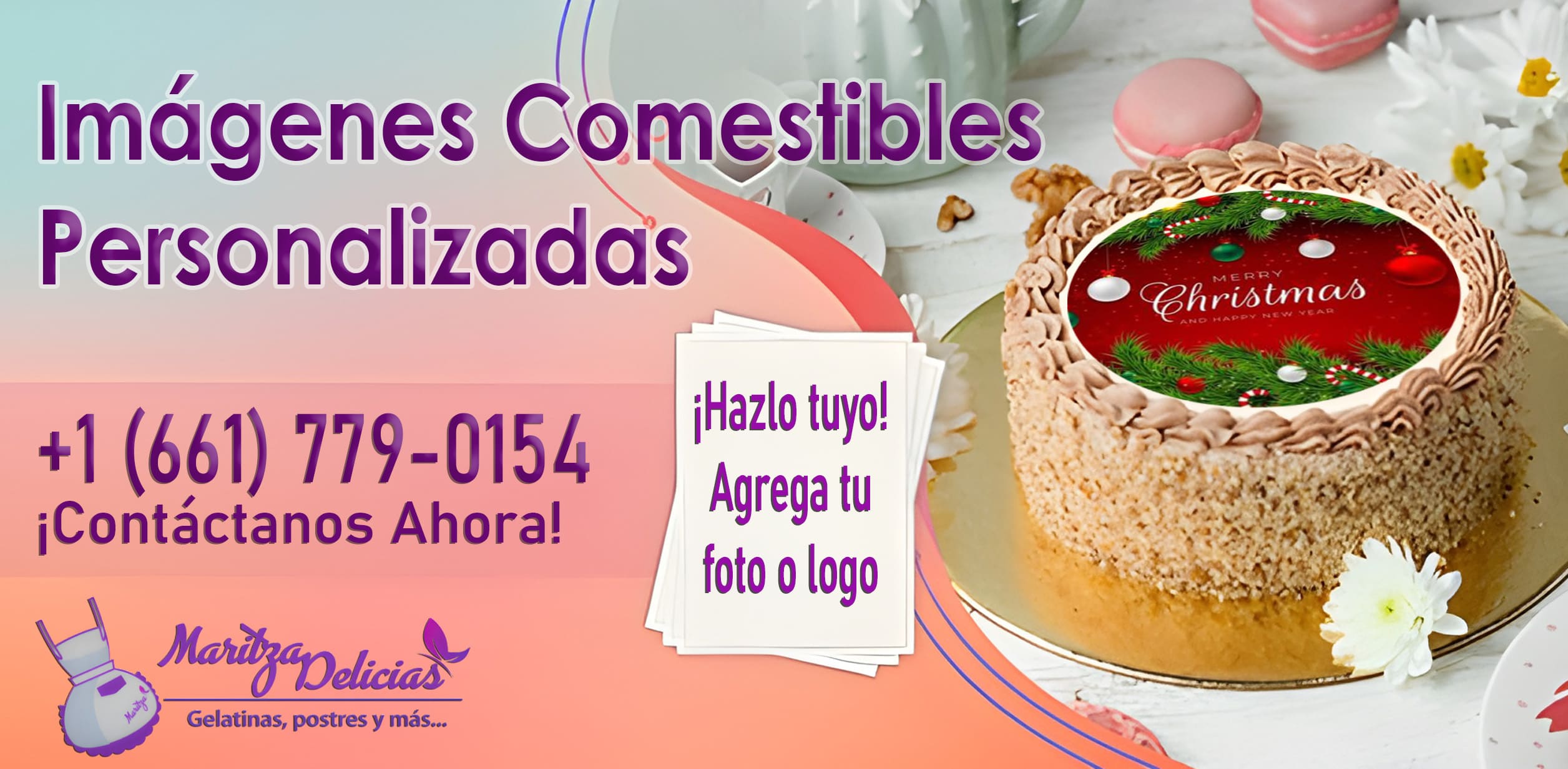 Imágenes Comestibles Personalizadas – Llámanos al +1 (661) 779-0154