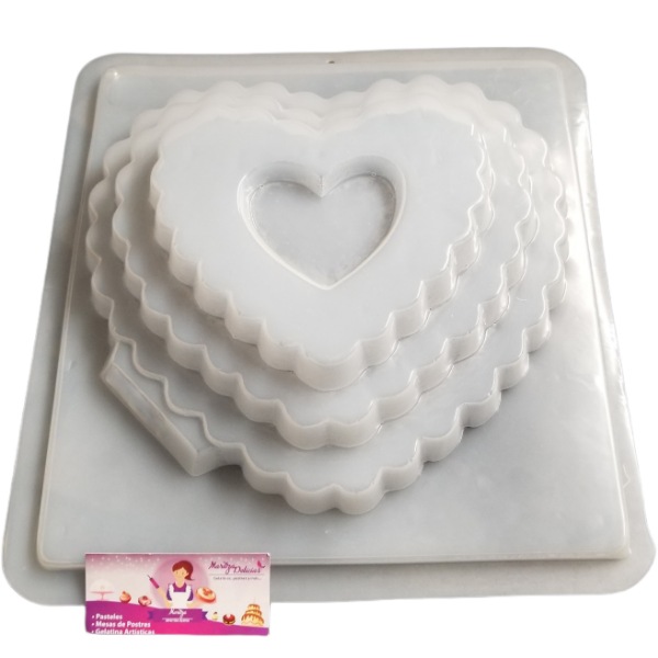 3 Tier Heart With Border