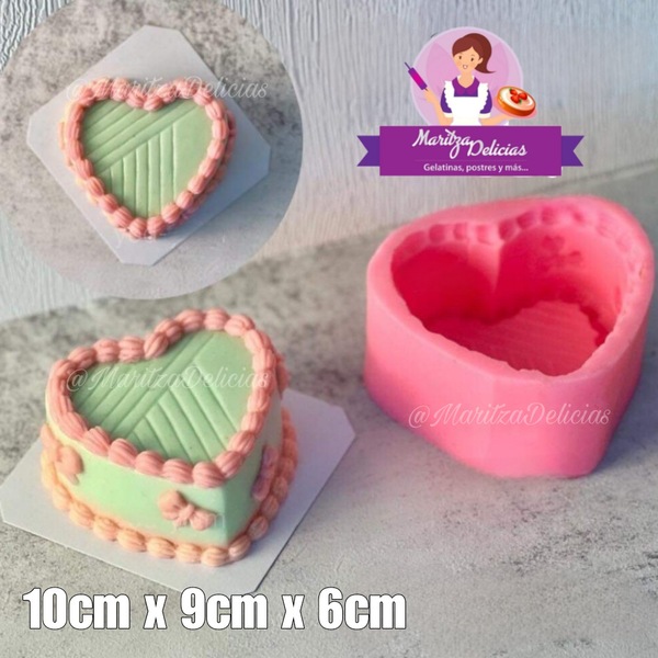 Cake Heart Ribbon