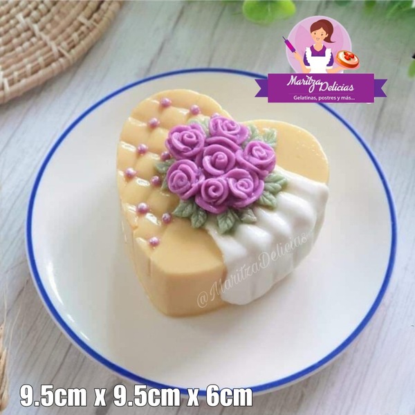 Cake Heart Roses